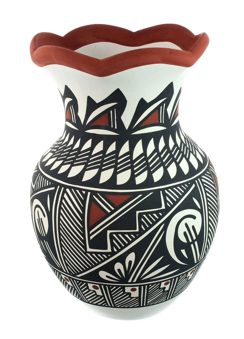 Native American Hand Crafted Acoma Pottery By Artist L. Vallo NN20029